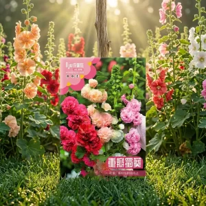 ডাবল পেটাল হলিহক ফুলের বীজ - Double Petal Hollyhock Seeds - R World Store