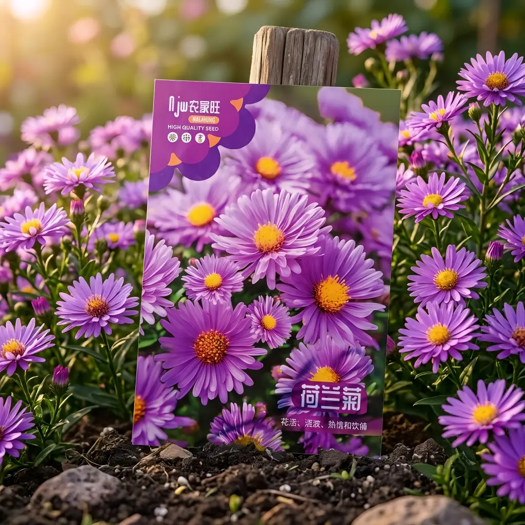 পার্পল অ্যাস্টার ফুলের বীজ - Purple Aster Flower Seeds - R World Store